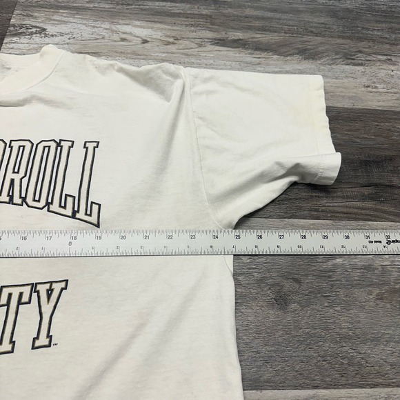 Vintage Gear For Sports John Carroll University‎ White XL Spellout NCCA T-Shirt - Picture 6 of 9